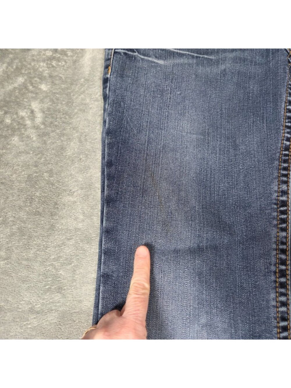 Silver Jeans Womens 28X33 Blue Aiko Bootcut Distressed Western Glove Works - Picture 8 of 12